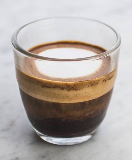Espresso Macchiato--AKA Mocha Kiss