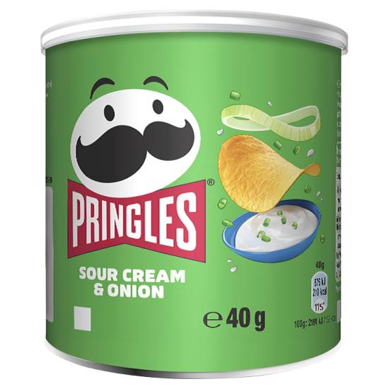 Pringles Sour Cream & Onion Crisps 40g