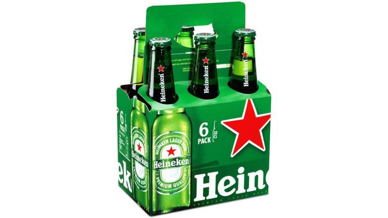 Heineken - Bière blonde (6 pièces, 330 ml)