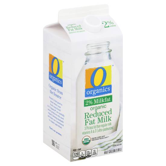 O Organics Milk 2% Reduced Fat Uht (1/2 gal)