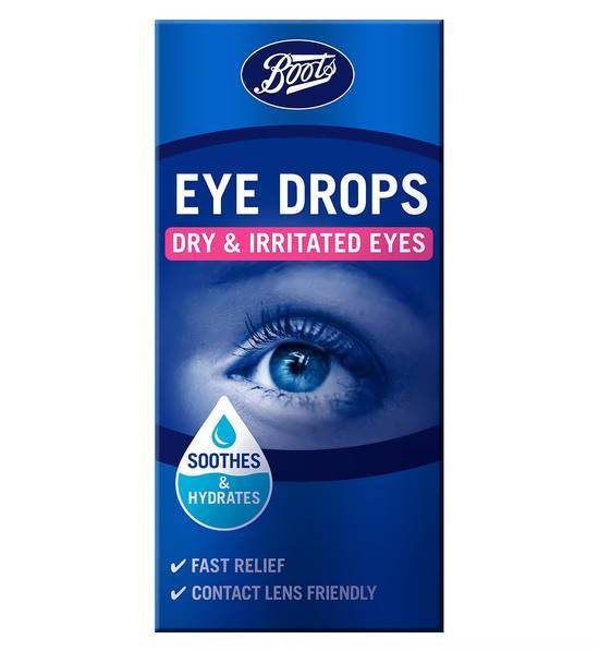 Boots Eye Drops Dry & Irritated Eyes 10ml