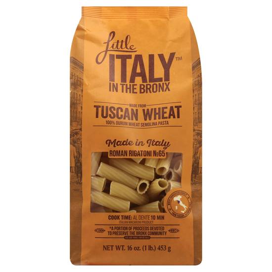 Little Italy in the Bronx Tuscan Wheat Roman Rigatoni No 65 (16 oz)
