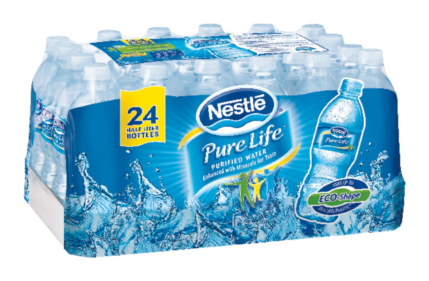 Nestle Waters Pure Life Bottled Water 0.5 L 1 Pk