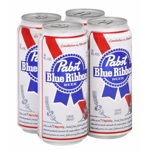 Pabst Blue Ribbon 4 Pack 16oz Can