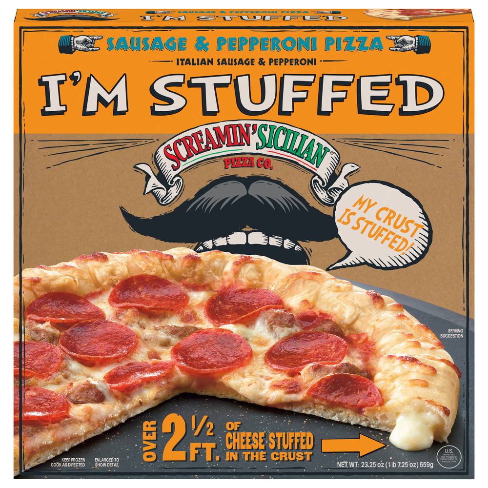 Screamin' Sicilian Pizza Co. I'm Stuffed Sausage & Pepperoni Pizza (23.25 oz)