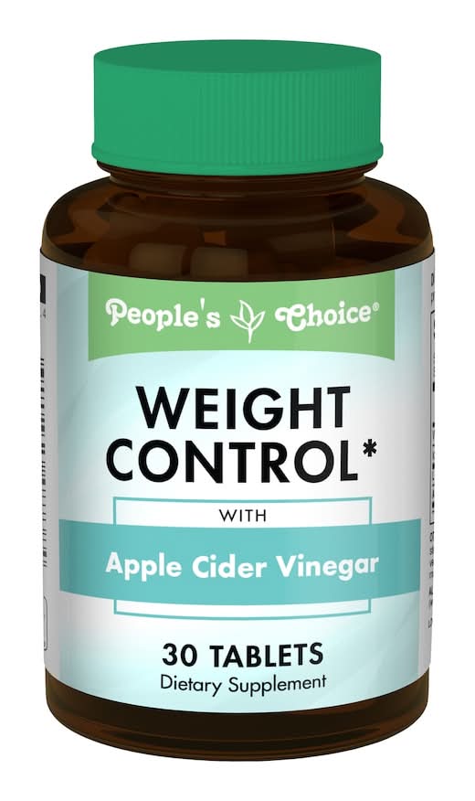 People's Choice Weight Control With Apple Cider Vinegar Dietary Supplement Tablets (30 ct)
