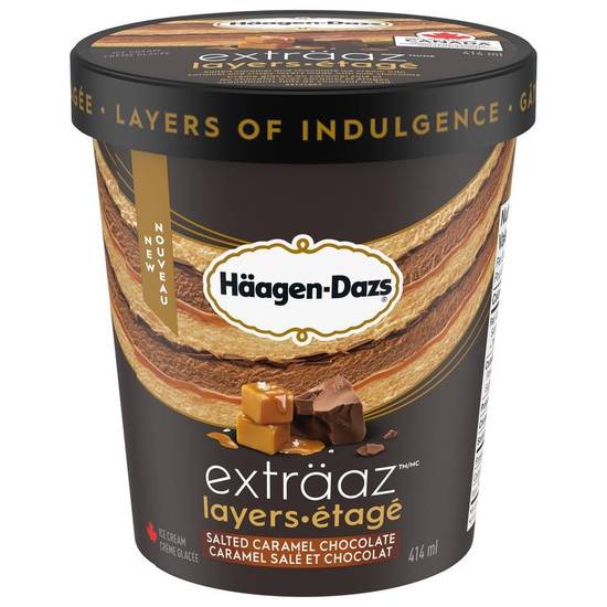 Häagen-Dazs Exträaz Layers Salted Caramel Chocolate Ice Cream (414 ml)