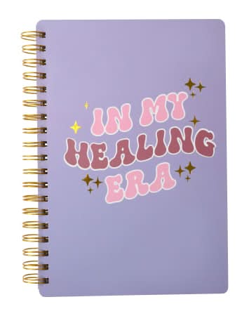Trendy Spiral Notebook 7in x 10in Healing