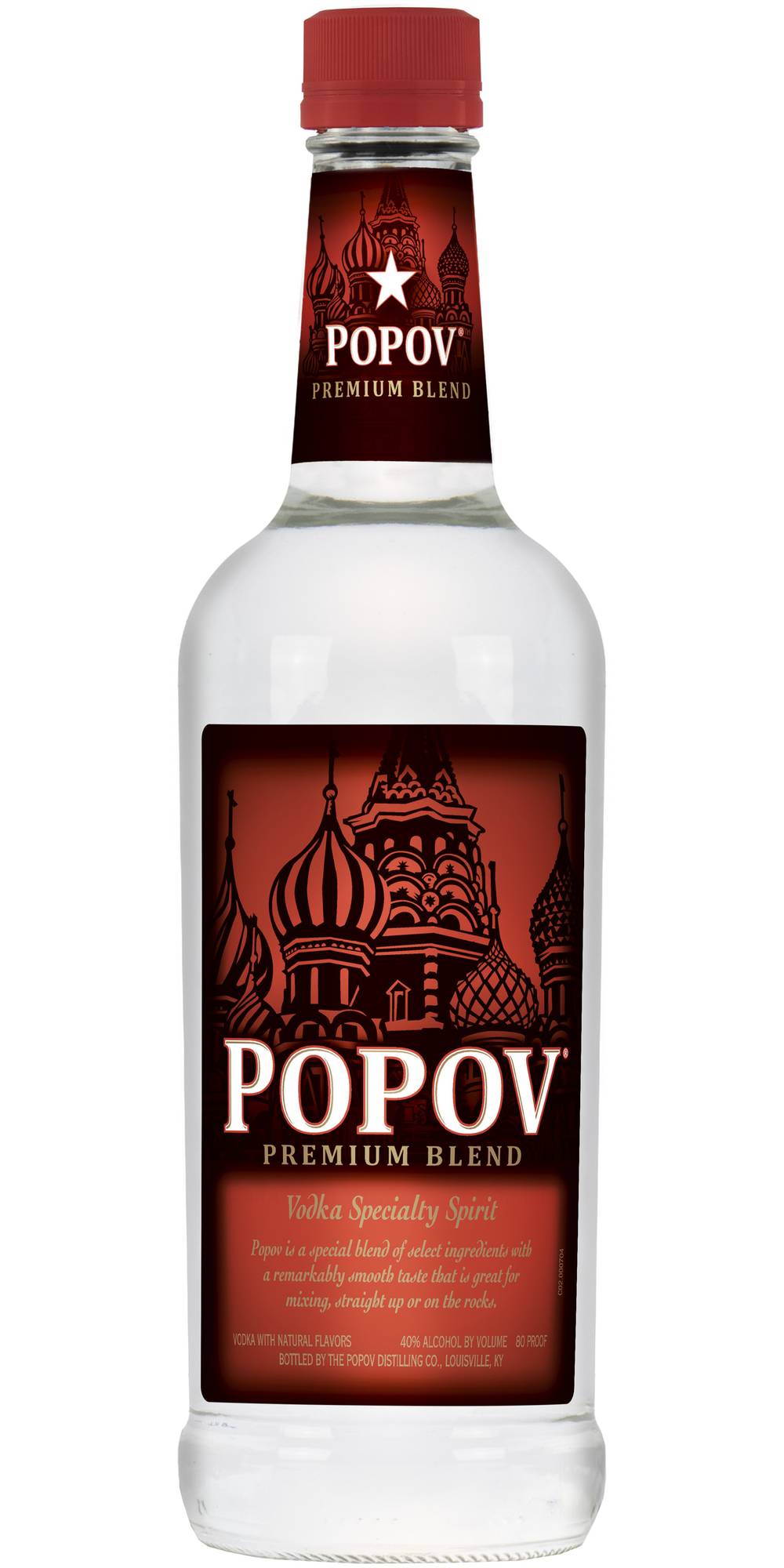 Popov Premium Blend Vodka (750 ml)