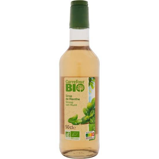 Carrefour Bio - Sirop bio menthe (500 ml)