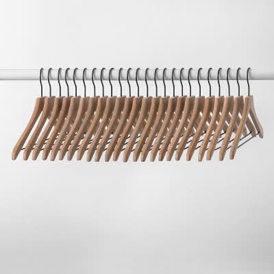 Brightroom Natural Wood Suit Hangers, Natural (24 ct)