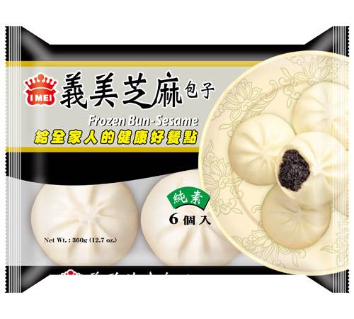 義美芝麻包子(全素) <60g克 x 6 x 1Pack包>