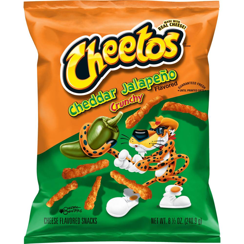 Cheetos Crunchy Snacks, Cheddar Jalapeno Cheese (8.5 oz)