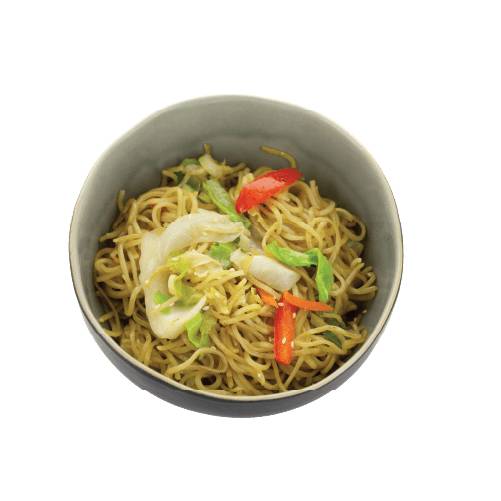 Veggie noodles hot bowl