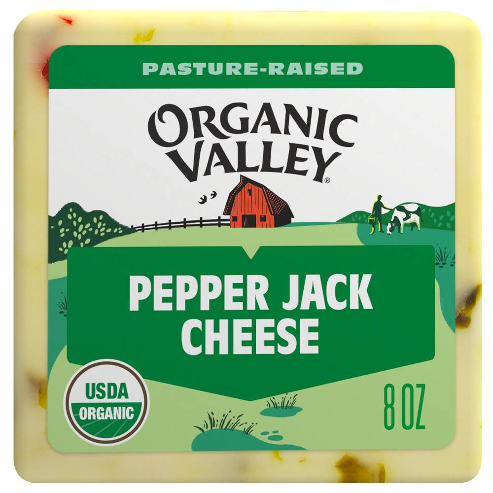 Organic Valley Pepper Jack Cheese (8 oz)
