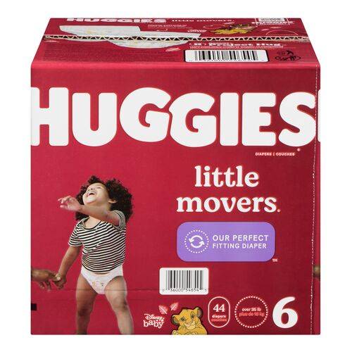 Huggies Little Movers Baby Diapers #6 (44 units)