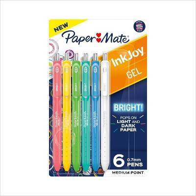 Paper Mate Ink Joy Medium Point Gel Pens, 0.7 mm, Assorted (6 ct)