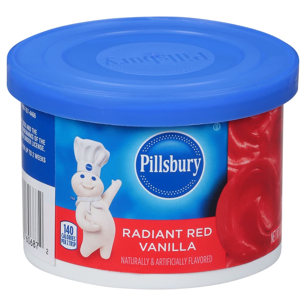 Pillsbury Radiant Red Vanilla Frosting (10 oz)