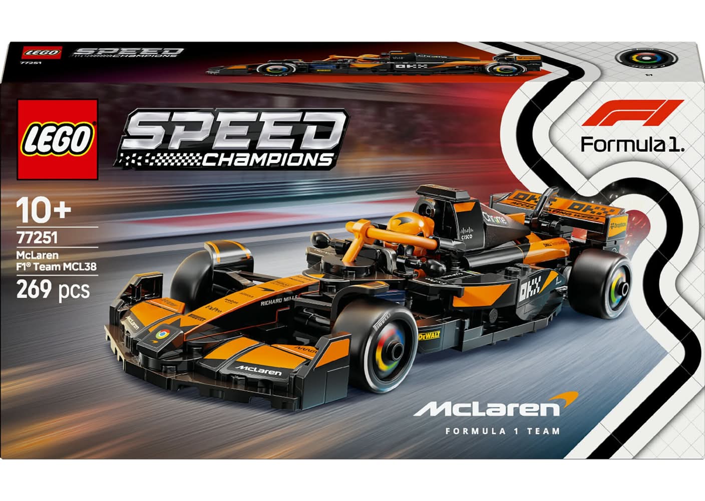 Carro de Corrida Mclaren F1 Team MCL38 Lego