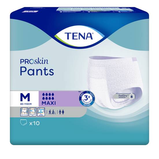 TENA ProSkin Pants Maxi Medium (2500ml) 10 Pack