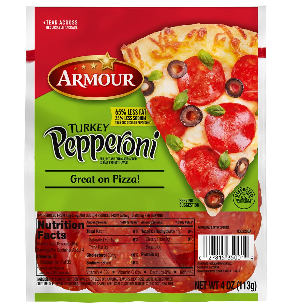 Armour Turkey Pepperoni (4 oz)