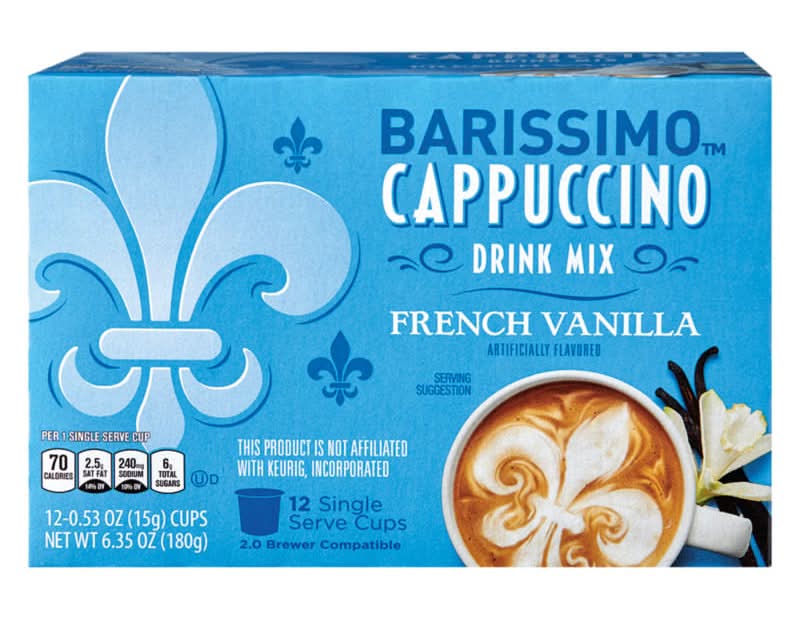 Barissimo Cappuccino Drink Mix Cups (6.35 oz, 12 ct)