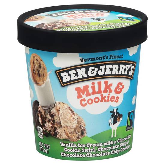 Ben & Jerry's Milk Cookies Ice Cream (1 pint)