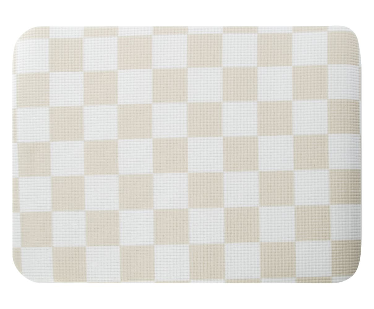 Pet Placemat 20.5in x 15in Tan Check