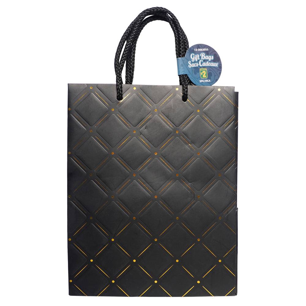 Gift Bag With Embossed Design, 2PC