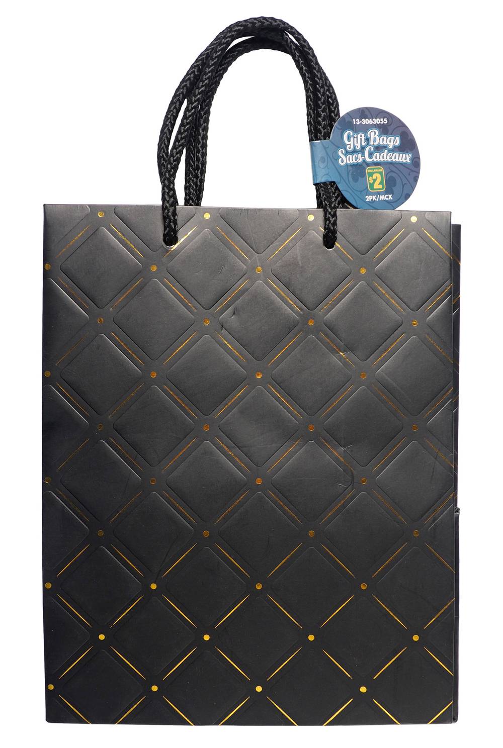 Dollarama Embossed Design Gift Bag (2 ct)