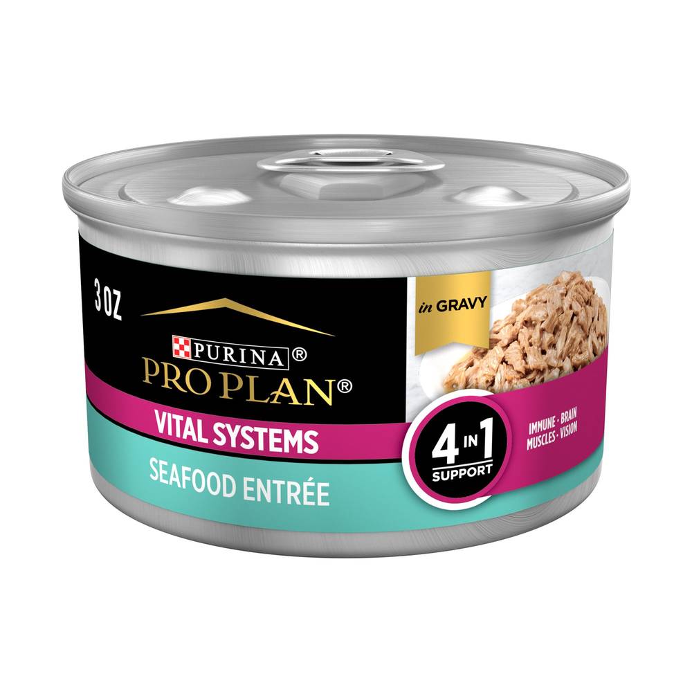 Pro Plan Vital Systems Seafood Entree in Gravy Adult Cat Food