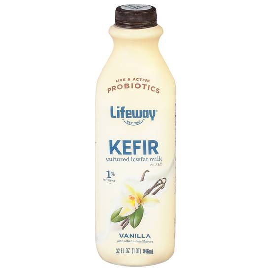 Lifeway Madagascar Vanilla Kefir Cultured Low Fat Milk (32 fl oz)