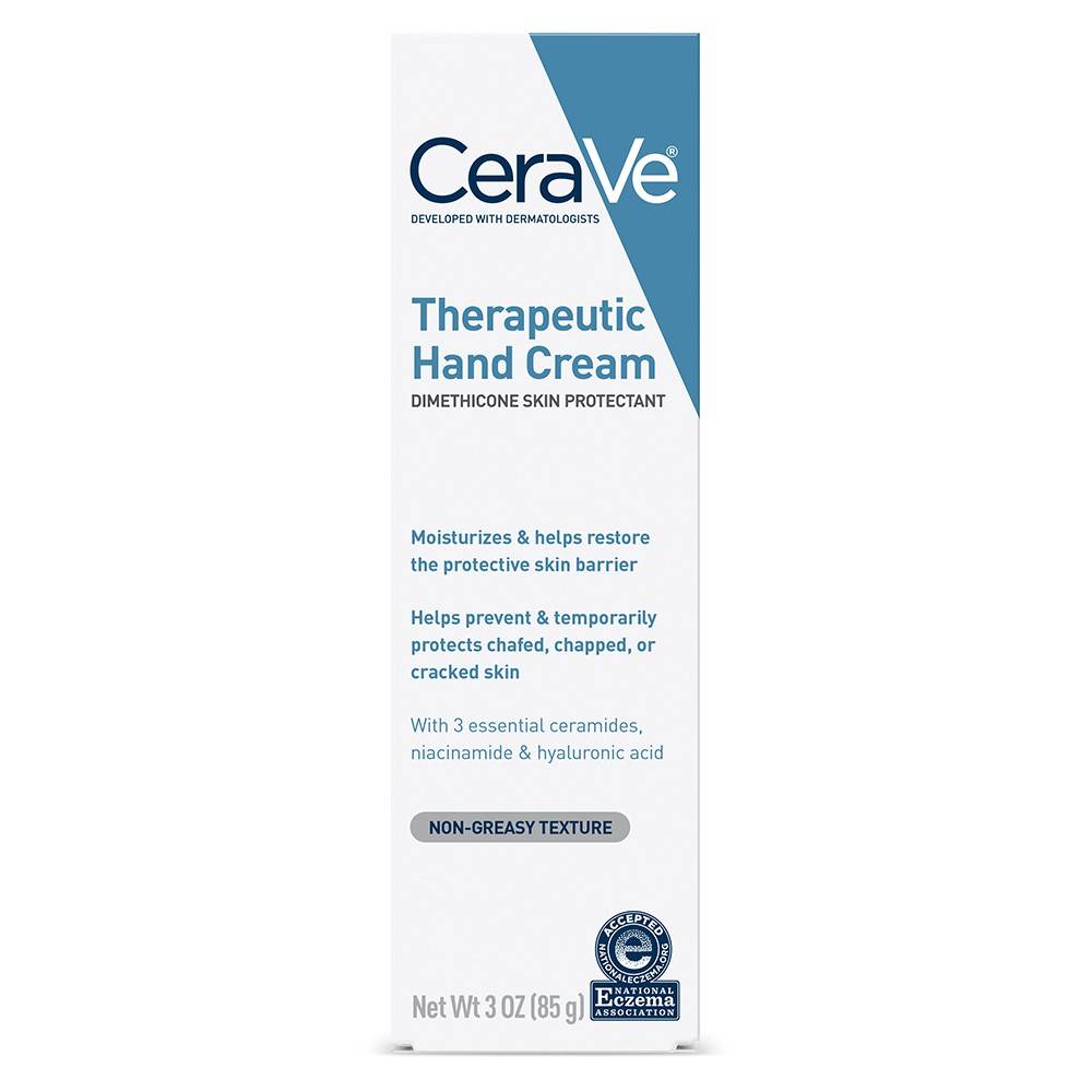 CeraVe Therapeutic Hand Cream for Dry Cracked Hands - 3 oz