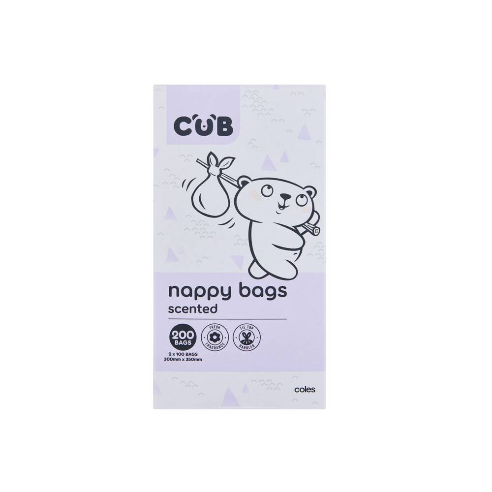 Cub Coles Scented Nappy Bags