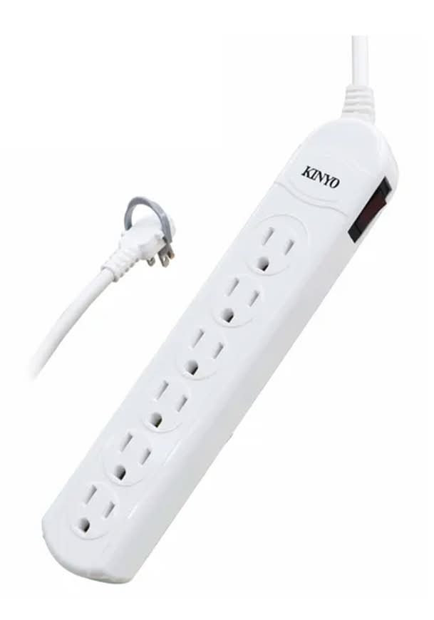 #198188 KINYO 1切6座3孔2.7M延長線 CG3169