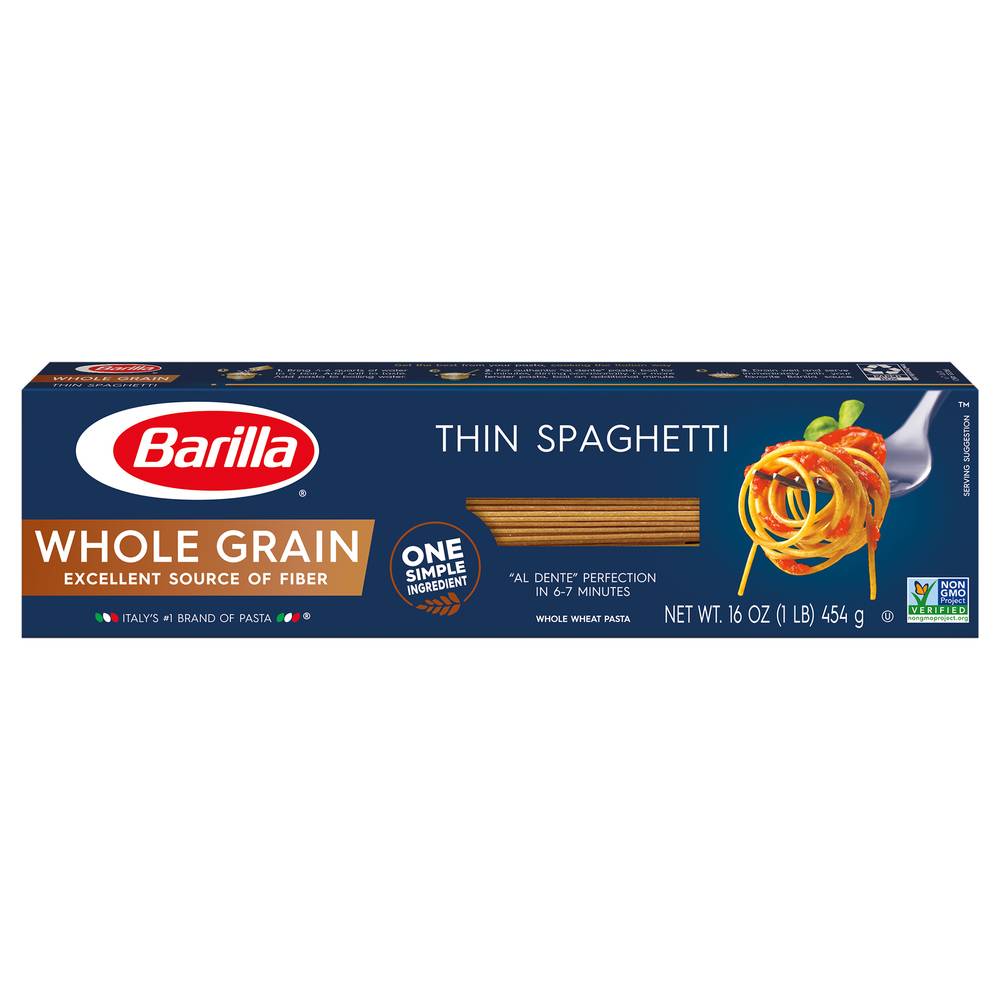 Barilla Whole Grain Thin Spaghetti (16 lbs)