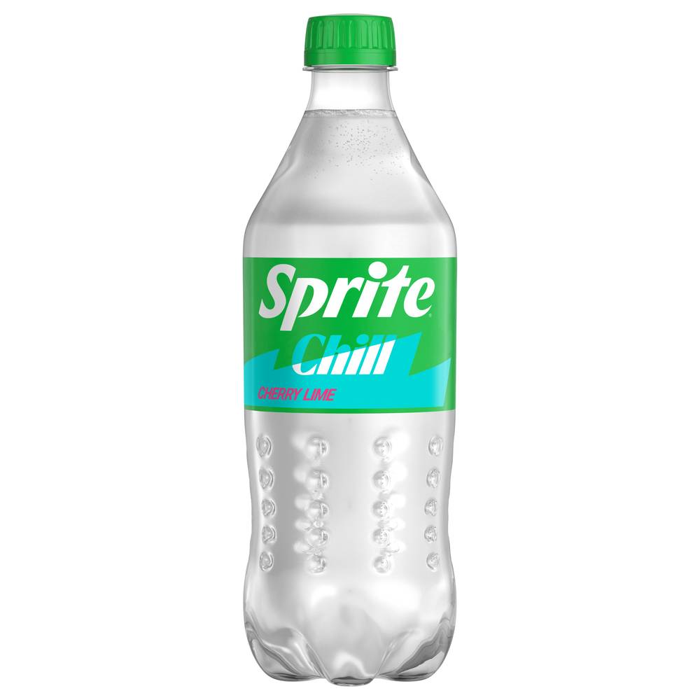 Sprite Chill Natural Flavor Soda Soft Drink (20 fl oz) (cherry lime)