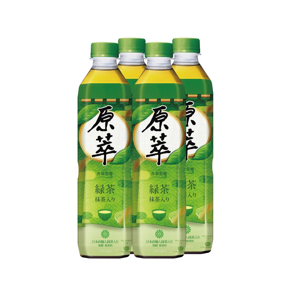 原萃日式綠茶-580ml <580ml毫升 x 1 x 4Bottle瓶>