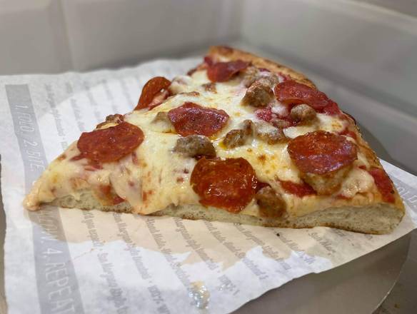 Pan Sausage and Pepperoni Slice