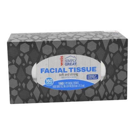 Weis Simply Great Facial Tissues Regular