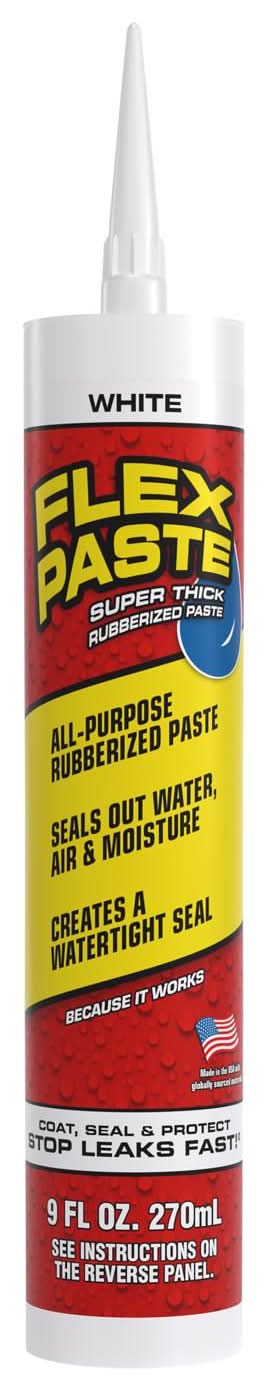Flex Seal Family Of Products Flex Paste White Rubberized Paste 9 Fl. Oz.
