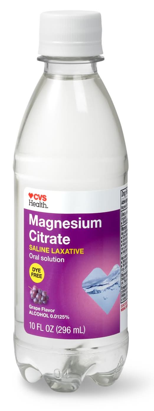 CVS Health Magnesium Citrate Saline Laxative, Grape (10 fl oz)