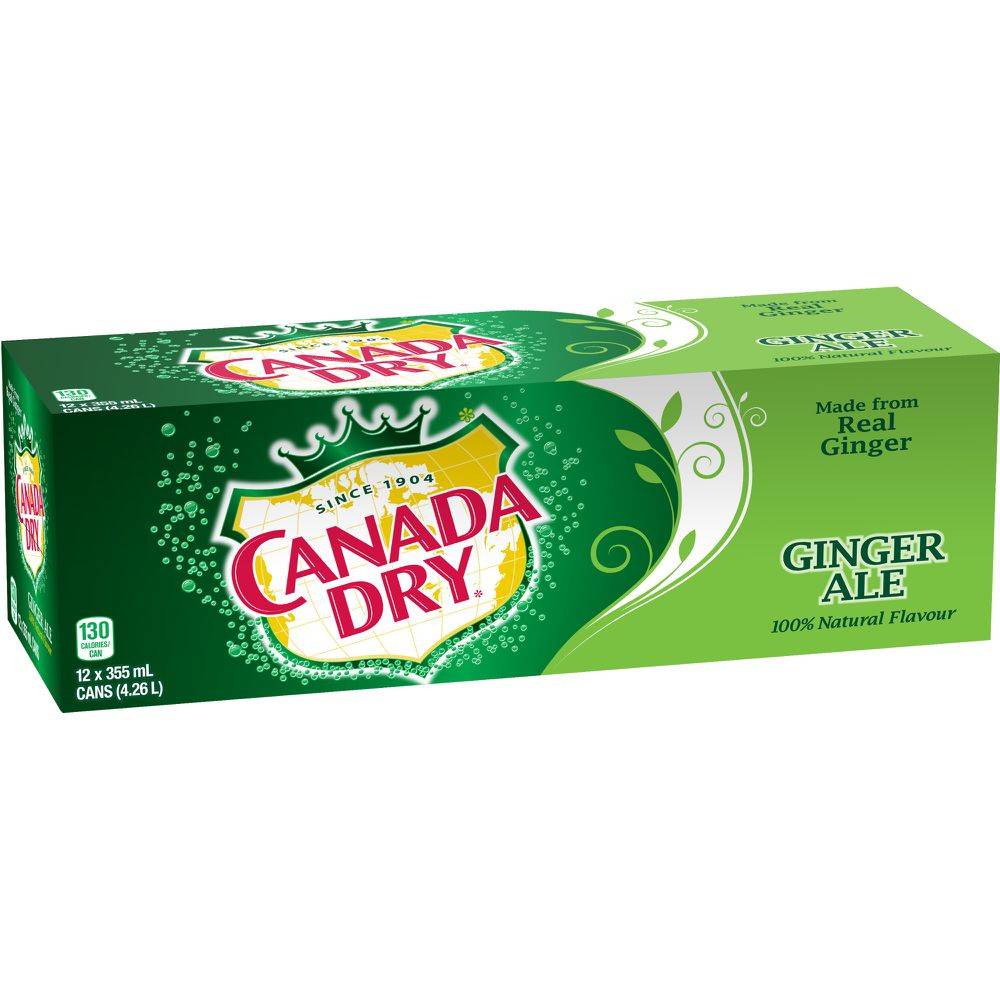 Canada Dry Ginger Ale (12 ct, 355 ml)