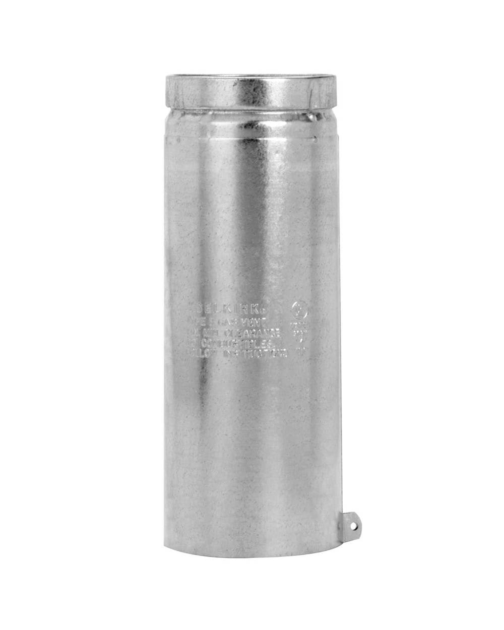 Selkirk 3-in x 1-ft Galvanized Steel/Aluminum Gas Vent Pipe with Lock Tab Feature and UL Safety Listing | 103082R