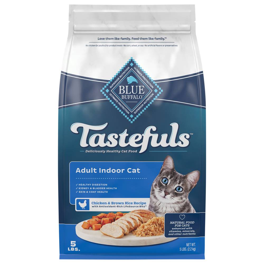 Blue Buffalo Tastefuls Deliciously Indoor Health Cat Food (5 lbs)