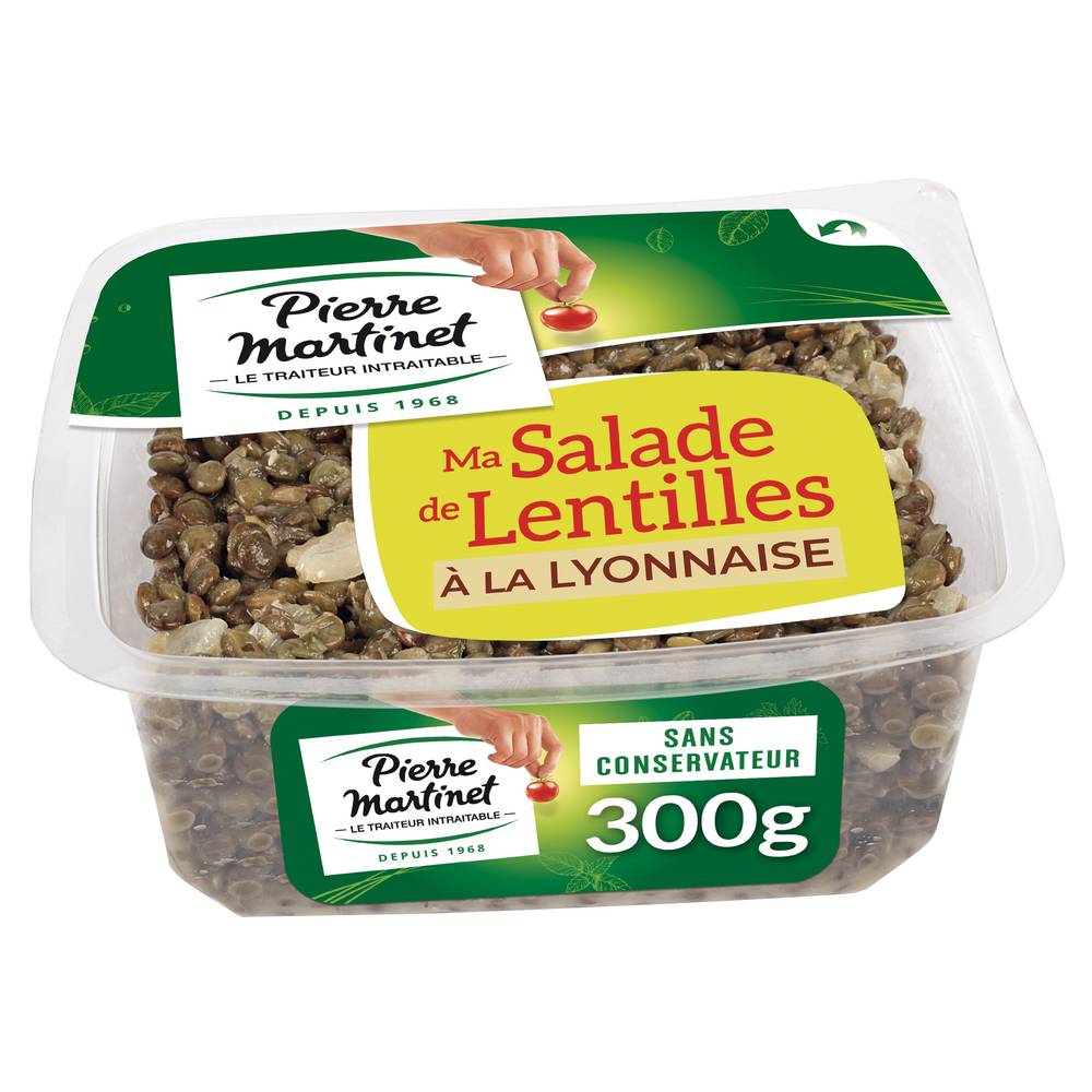 Pierre Martinet -Salade de lentilles à la lyonnaise aux oignons émincés