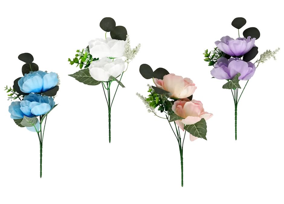Floral Garden Artificial Peony Flower Mix, Assorted Colors, 1-ct.