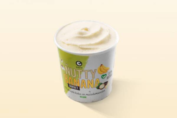 Eazie ice cream Nutty Banana (vegan & vegetarisch)