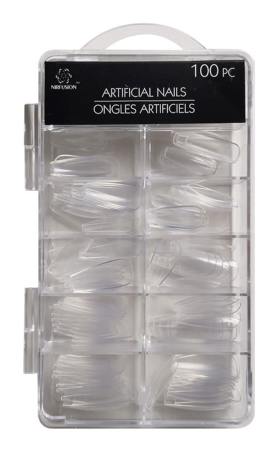 Ladybird Artificial Nails, Clear (100 ct)