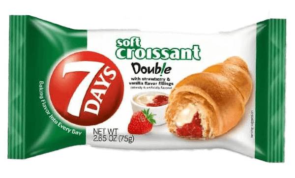7Days Strawberry & Vanilla filled Croissant 2.65oz